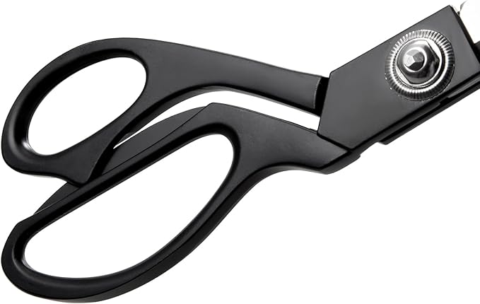 Black 10.5" Sharp Tailor Scissors - Heavy Duty Fabric, Leather & Clothing Scissors - Professional Stainless Steel Sewing Shears