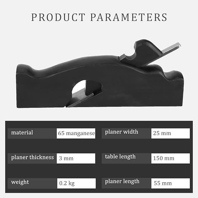 Woodworking Plane,6.1 × 3 ×1.5inches Hand Plane Planer,Planing Woodcraft Tool,65 Manganese Blade,Sharp And ,for Cutting, Polishing And Deburring Woodworking Surfaces