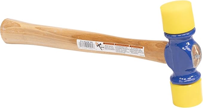VAUGHAN Soft Face Hammer, Made In The USA, American High Carbon Steel Head, 12 oz, PF12, VN19425