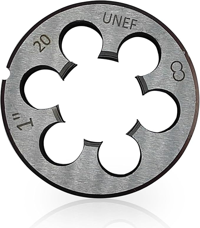 Lzcdelyxiao 1"-20 Die UNEF 1"-20 TPI Right Hand Nominal Diameter 1" Thread Per Inch 20 Fin Thread Tolerance Grade 2B Right Hand Thread High Speed Steel HSS