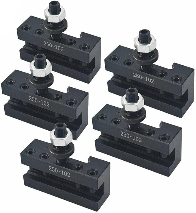 5Pcs #2 AXA 250-102 Quick Change Tool Post Boring Turning Holder 6-12" for Lathe Swing 6-12 inches