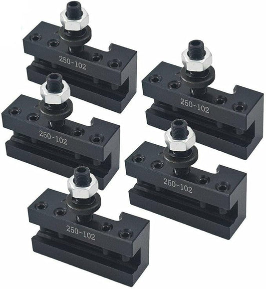 5Pcs #2 AXA 250-102 Quick Change Tool Post Boring Turning Holder 6-12" for Lathe Swing 6-12 inches