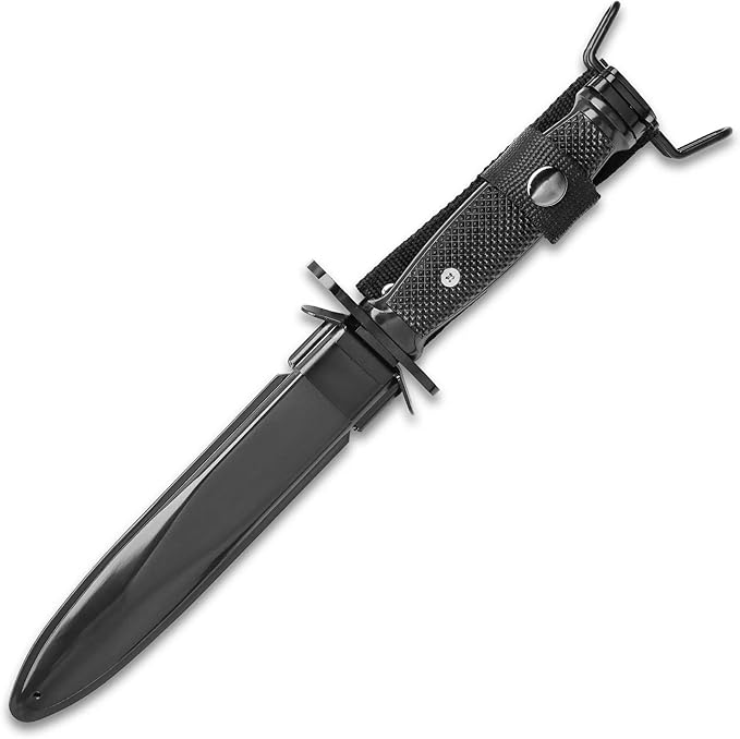 BUDK Tactical M7 Bayonet With Metal Sheath | Fixed Blade Military-Style Knife | Stainless Steel Construction | Secure Locking Sheath | Rugged Design for Outdoor Survival, Camping & Field Use