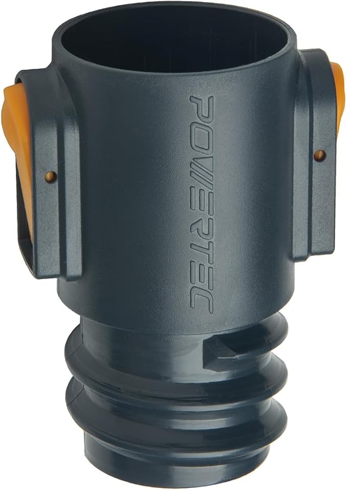 POWERTEC 1-1/2" Hose Adapter - Quick Connect Dust Collection Fitting, for 1.5" ID Hose Workshop Vacuum Systems (70456)