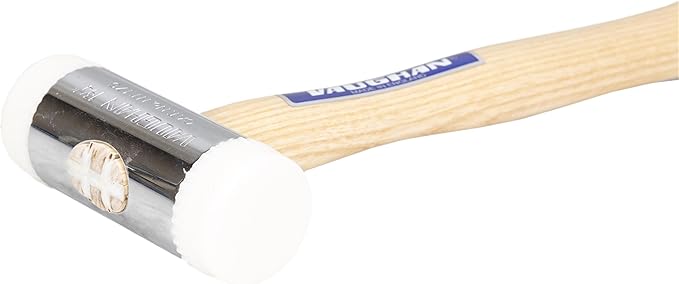 VAUGHAN Nylon Face Hammer, Chrome Plated Zinc Alloy Head, 2 Lbs, NT175, VN58414