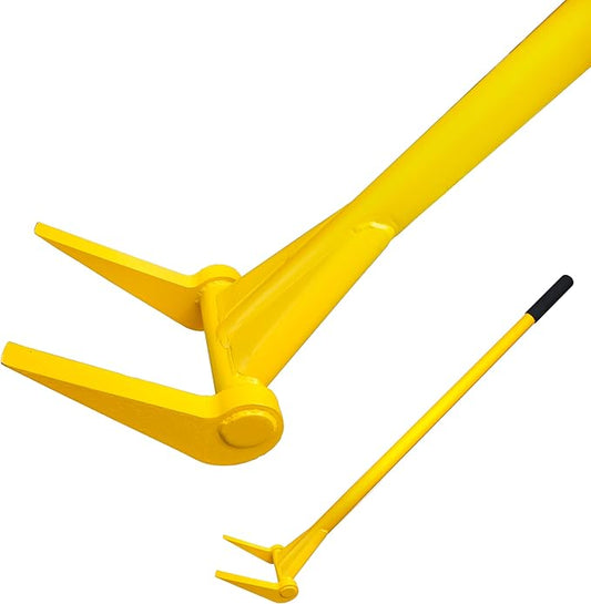 Upgrade ZOOKASEA Pallet Buster 45" with Handle, Heavy Duty Deck Board Removal Tool,Non-Slip Pry Bar Breaker for Flooring, Framing, Roofing and Construction