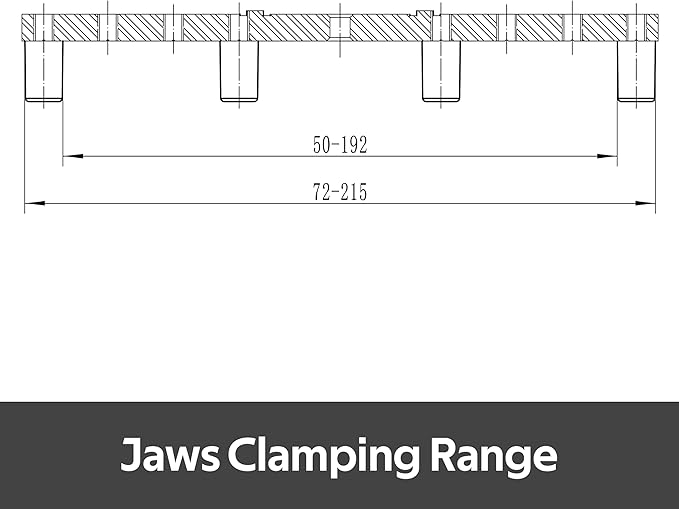 CK-4.5" FJ8 8" Flat Jaws with 8pcs Taper Plug Screws for 4.5" Series Woodlathe Chuck, Woodturning Tools.