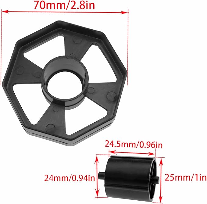 Xhziy 2 Set 36mm Tape Dispenser Core Replacement Parts for The Plastic Tape Dispenser Wheel for Home and Office Allocator Volume Plugins