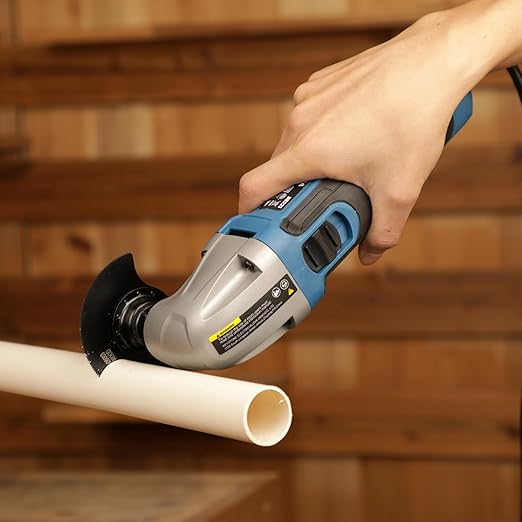 Oscillating Tool, 1.5A Oscillating Multi Tool with with 3째 Oscillation Angle, 12 Piece Accessories Scraping, Grinding, Sanding, Cutting