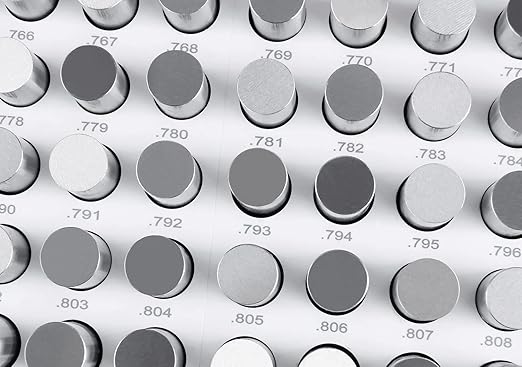 Accusize Industrial Tools 0.751''-0.832'', 82 Pcs Steel Plug Pin Gauge Set, Minus, Class Zz, M5(-)