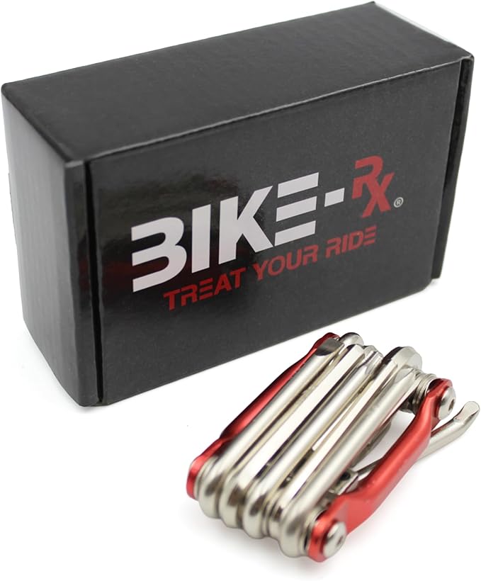 10-in-1 Bike Multi Tool ??Compact Bicycle Repair Kit w/Chain Breaker, Allen Wrench Set, Screwdrivers ??MTB, Road, BMX, E-Bike Tire & Gear Tools