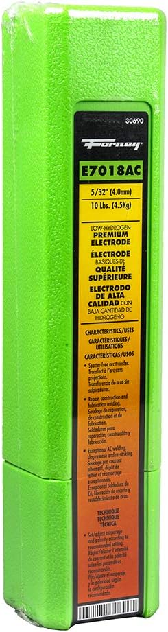 Forney 30689 E7018 AC Welding Rod, 5/32-Inch, 5-Pound