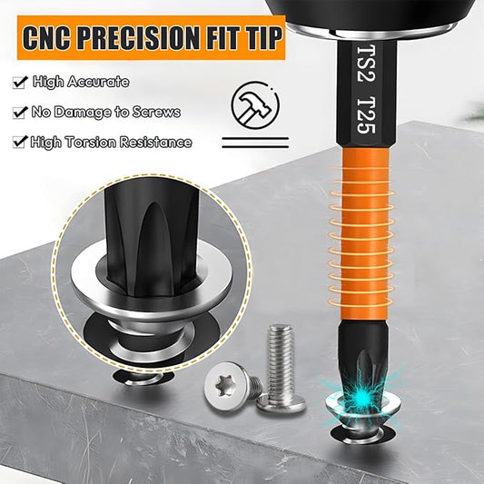10 Pieces Impact Phillips Bit #2 PH2 Bit and 10 Pieces T25 Torx Bits, Magnetic 2 Phillips Screwdriver Bits and T-25 Star Bits Set, 2 inch Long Impact Driver Bits, 1/4 Hex Shank Screw Driver Bit