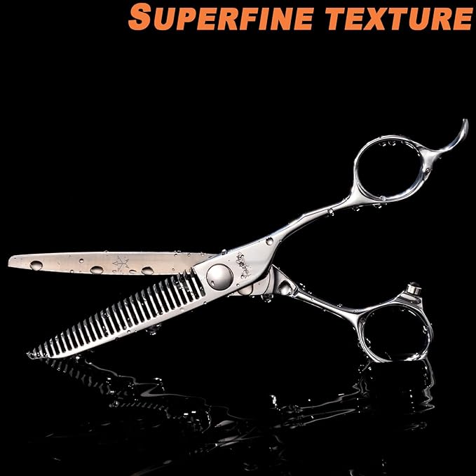 High-end Professional Hair Cut Thinning Scissors Hair Cutting Teeth Shears Barber Hairdressing Texturizing Scissor Extremely Very Sharp 6.3 Inch Dynamic Stainless Steel Alloy For Men Women