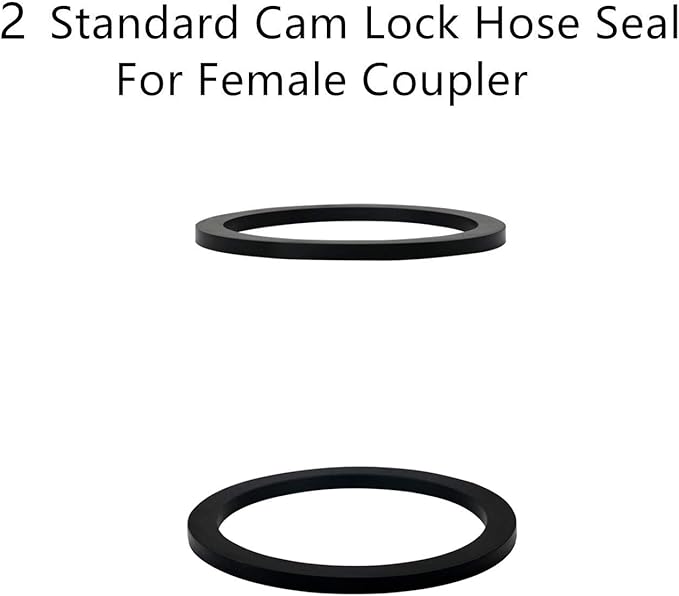 2PCS Cam and Groove Fitting, Aluminum, Type DC, 4" Dust Cap, with 2PCS Camlock Gasket Fitting (4??
