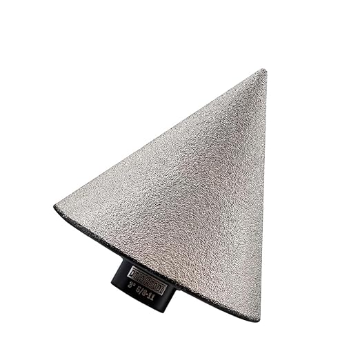 DT-DIATOOL Diamond Beveling Chamfer Bit 3 Inch for Tile Granite Marble Existing Holes Enlarging Polishing Shaping Holes of Size from 1/4 Inch to 3 Inch
