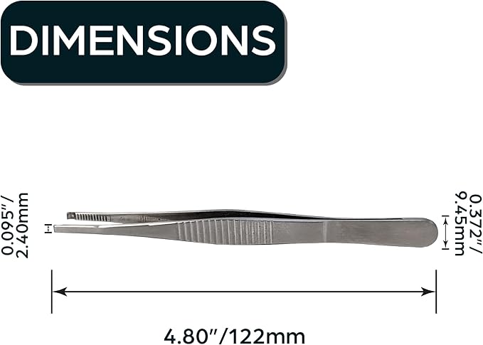 Lock Pinning Tweezers - Grooved Tip for Easy Pin Loading and Cylinder Rebuilding - Ideal for Rekeying Kits, Locksmith Services and DIY Projects.