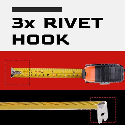 LICHAMP Tape Measure 30-Foot, 4 Pack Bulk Easy Read Measuring Tape Retractable Metric/Fractional, Measurement Tapes 29.5FT/9M by 1-Inch