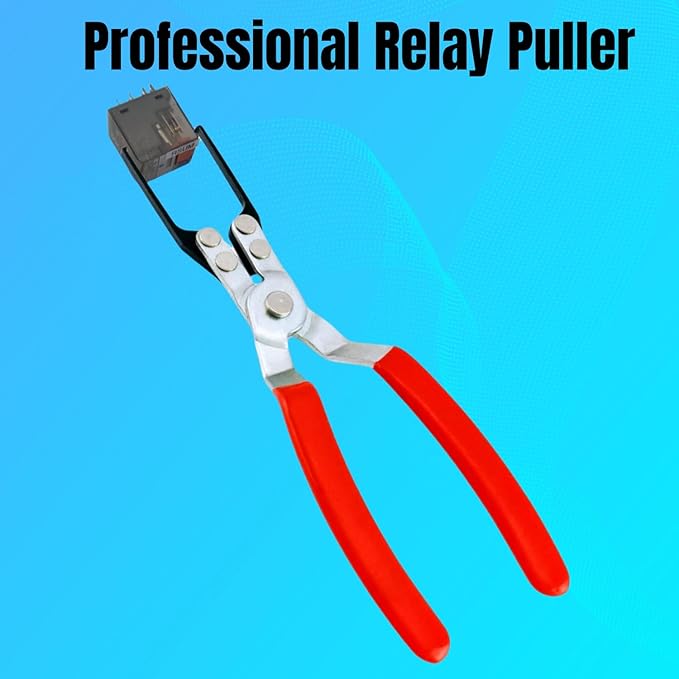 Relay Puller Pliers Relay and Fuse Remover Tool, Automotive Relay FMM Fuses Puller Tool, Car Vehicle Battery Terminal Wiper Remover