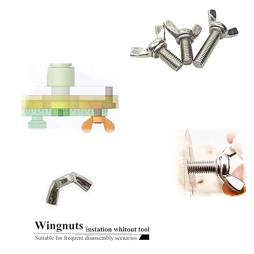 40 PCS 3/16-24 Inch Wingnuts, Quality Carbon Steel Wing Nuts Zinc Plated Fasteners Parts Butterfly Nut, Hand Twist Tighten Hardware Nuts Butterfly Wing-Nut 3/16-24??Assorted Kit