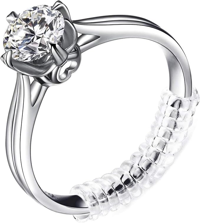 Anpro Ring Sizer Adjusters for Loose Rings - 15-Pack Multiple Styles, Invisible Spacer Guards & Tighteners for Women, Fits Almost Any Ring