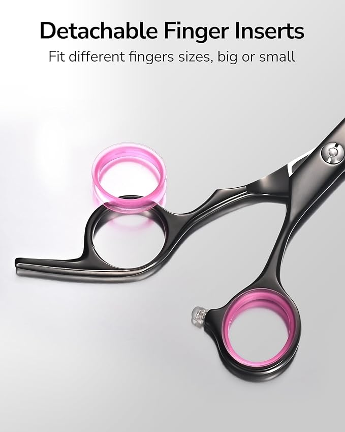 ULG Hair Thinning Scissors Professional Barber?셲 Texturizing Teeth Shears for Hairdressing, Salon and Home Use Thinning Shears for Hair Cutting, Made of Japanese Stainless Steel, 6.5 inch
