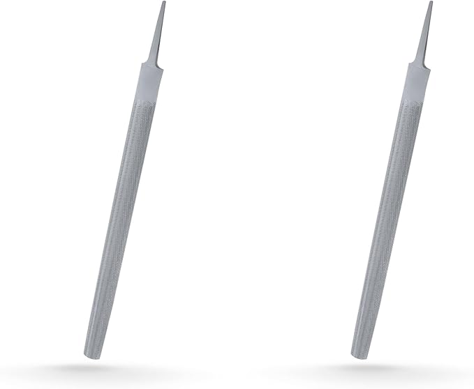 8-Inch Half Round Bastard Double Cut Without Handle Files for Metal File - 2 Count ﻿﻿