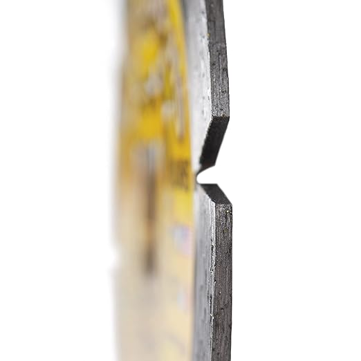 Delta Diamond Mad Dog HS 4 Inch Segmented Diamond Blade, .080 X 7/8"-5/8" Arbor, Premium, Wet/Dry, Laser-Welded, General Purpose Cutting Concrete, Masonry, Stone (4")
