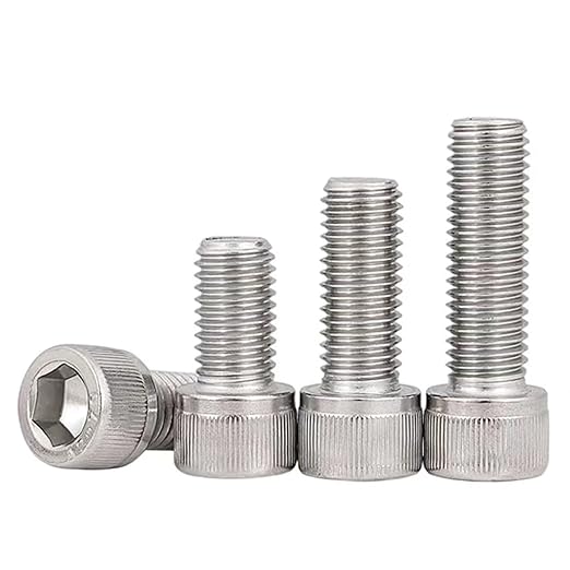 M12-1.75 x 80mm Socket Head Cap Screws Metric, Hex Socket Screw, Allen Socket Drive, 304 Stainless Steel (A2-70), Full Thread, Bright Finish, Machine Thread, DIN912,2 Pcs