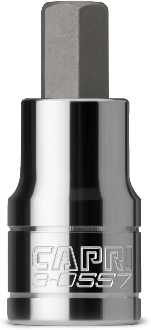 Capri Tools 3-0557 7/16-Inch Hex Bit Socket, 1/2-Inch Drive, SAE