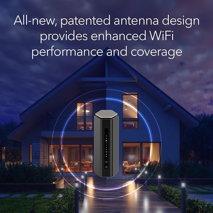 NETGEAR Nighthawk Tri-Band WiFi 7 Router (RS600) - Router Only, BE18000 Wireless Speed (up to 18 Gbps) ??10 Gig Internet Port - Covers up to 3,300 sq. ft., 150 Devices - Free Expert Help