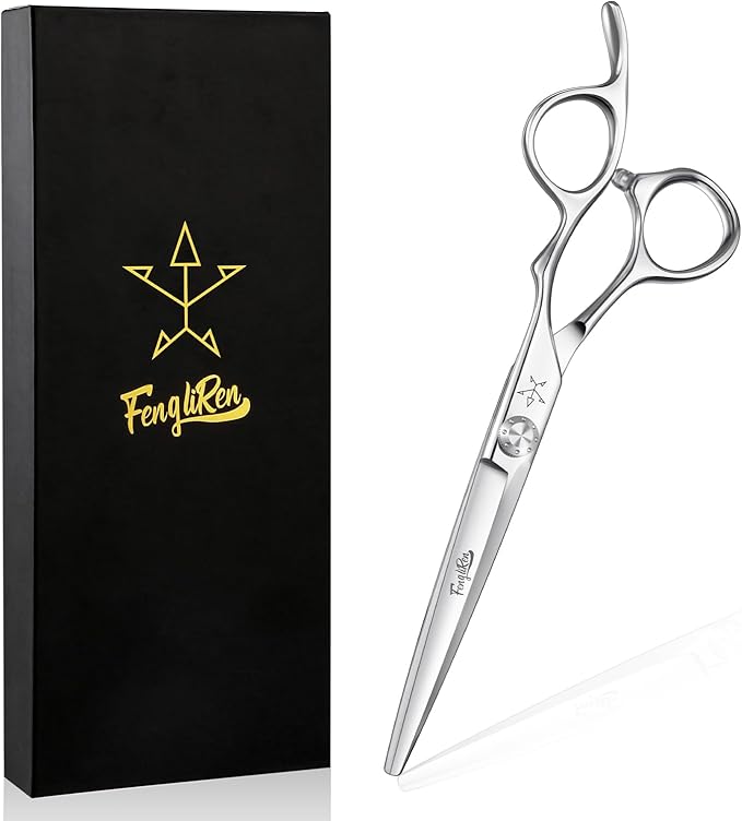High-end Professional Extremely Very Sharp Barber Hair Cutting Scissors Hairdresser Shears For Hair 6 Inch Haircut Scissor Made Of Stainless Steel Alloy For Hairdressing Salon and Home Use