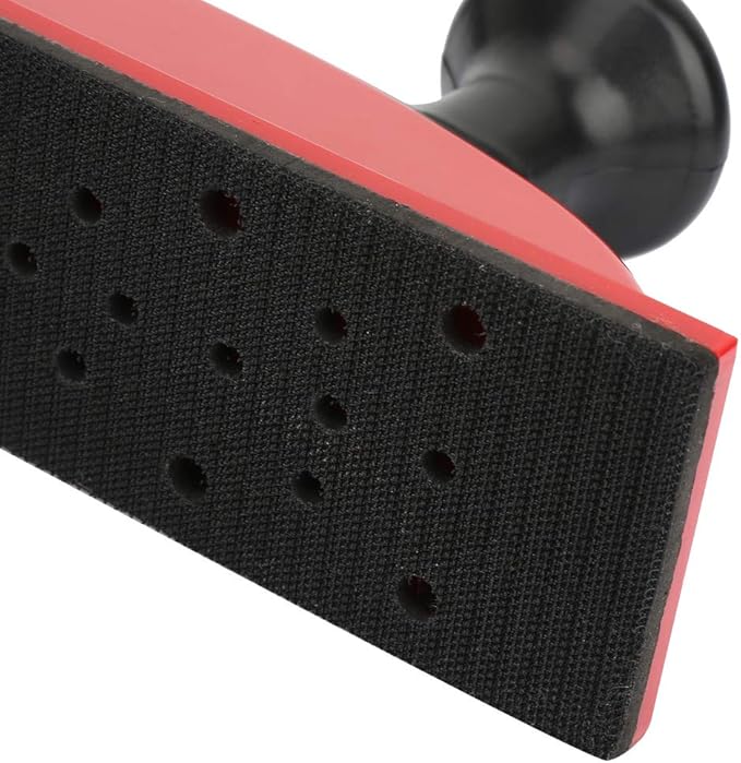Hand Sanding Block Dust Extraction Plastic Grinding Block Polishing Tool 2.8횞16.5in