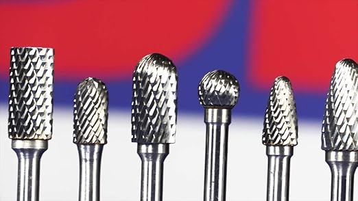Drill America SB1 1/4" X 5/8" Cylindrical End Cut Carbide Burr 1/4 Shank, DUL Series