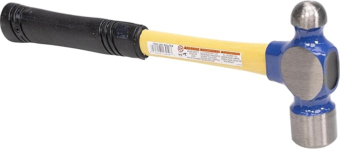 VAUGHAN Ball Pein Hammer, 24 oz, Fiberglass handle, American high carbon steel, FS224, VN16410