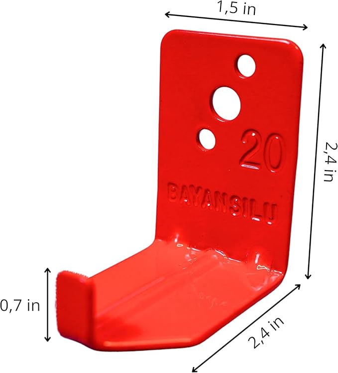 Universal Fire Extinguisher Bracket, Fire Extinguisher Mounts & Brackets up to 40 lbs, Suitable for Big and Small Fire Extinguisher Cabinet, Holder for Dry Chemical and Water Extinguishers (2 Pack)