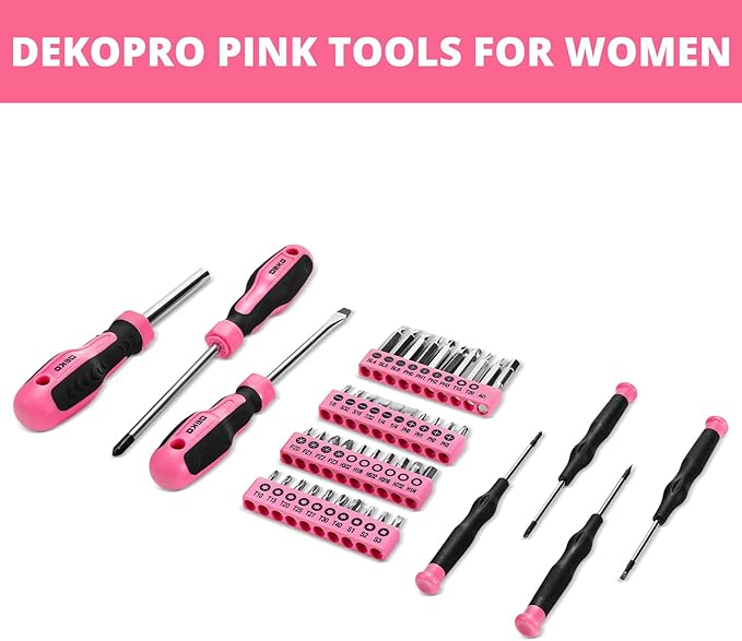 DEKOPRO Tool Kit Set Box Home Repair Tools Basic Hand Toolbox Sets