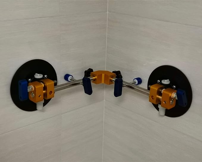 ZUOS Right Angle 90 Degree Countertop Seam Setter with 6" Suction Cup for Seam Joining & Leveling/Professional Countertop, granite竊?Stone, Marble Slab Installation. (2 PACK) (6" seam setter)