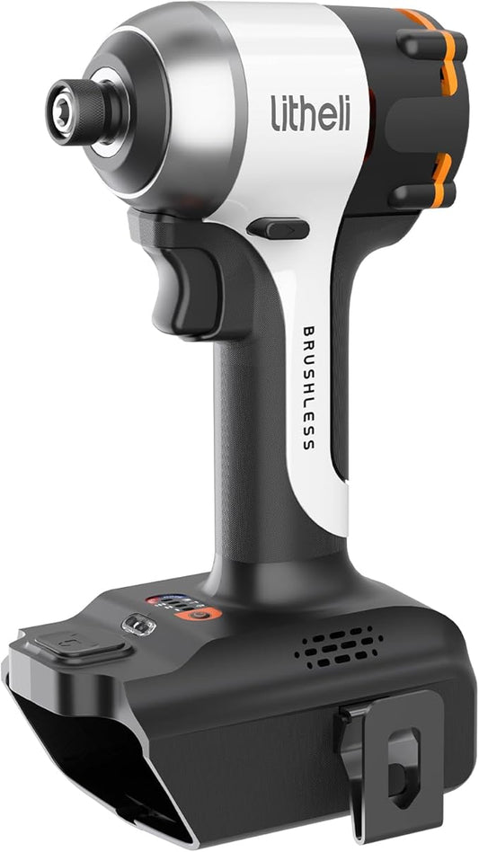 Litheli 20V Cordless Impact Driver Kit, 2035 in-lbs Max Torque, 1/4 in. Hex Power Drill/Driver (Battery and Charger not Included)