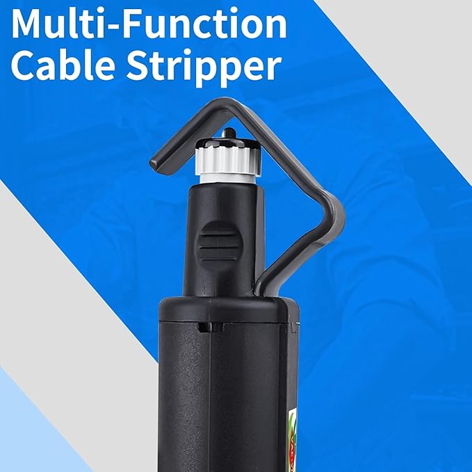 Elfcam짰 - Cable Stripper for the Outer Diameter 4.0mm to 29.0mm, Fiber Optic Cable Jacket Sheathing Removal and Stripping, Coaxial Cable Stripper, Automatic Cable Stranding Tool