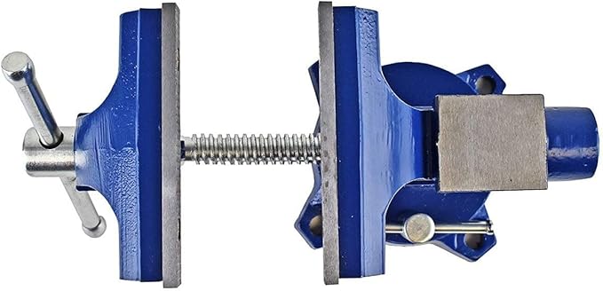 Yost Vises LV-4 Homeowner's Vise with UP-360 Soft Jaw Cover Kit | Heavy Duty Table Vise 4.5-Inch Jaw Width with a 3-Inch Jaw Opening Home Vise | Secure Grip with 240-Degree Locking Swivel Base