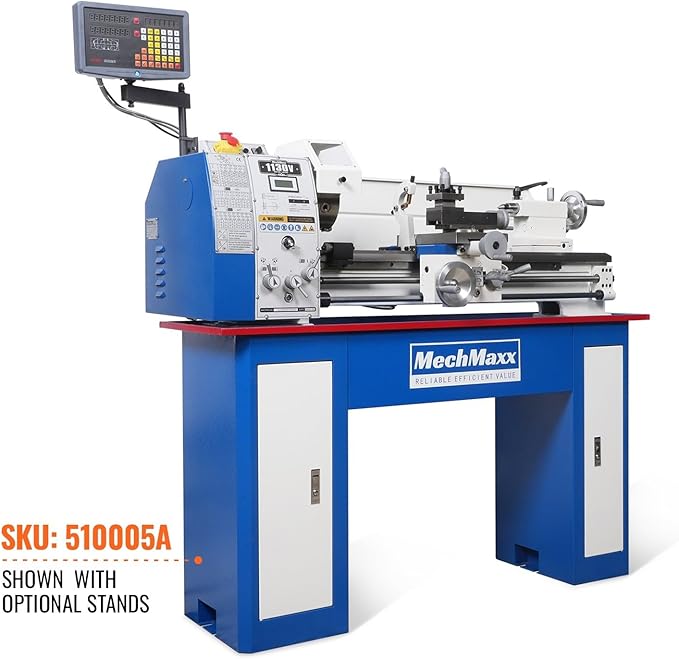 Metal Lathe Machine with DRO 11'' x 30'' High Precision Benchtop 0-2000 RPM Brushless Motor Variable Speed Metal Working Machine 2HP Small Lathe without Stand, Model 1130VD