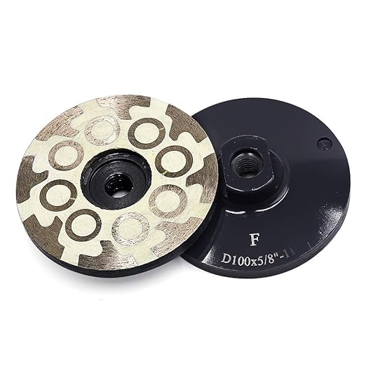 YIJING 4" Diamond Cup Wheel Resin Diamond Grinding Cup Wheel Fine Grit with Thread 5/8??11 for Grinding Stone Concrete and Tiles
