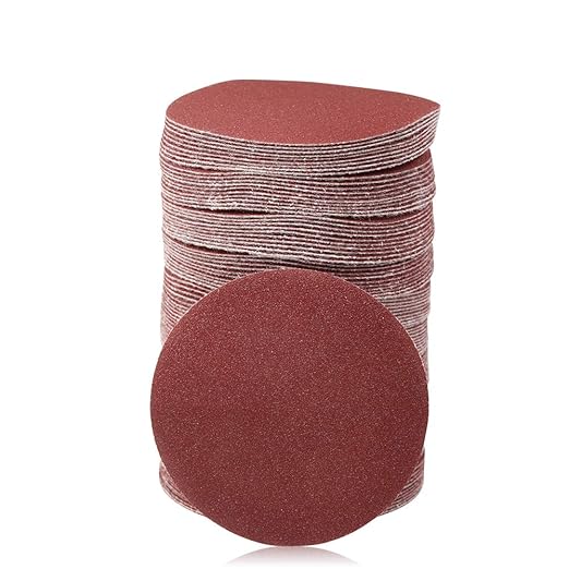 SPEEDWOX 100pc 3 Inch Sanding Discs Hook and Loop Sandpaper 120 Grit Sander Disc Sanding for Drill Grinder Rotary Tools No Hole
