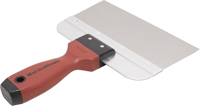 MARSHALLTOWN DuraSoft Taping Knife, 6 Inch Stainless Steel Blade, Made in the USA, For Drywall Finishing, 3506SD