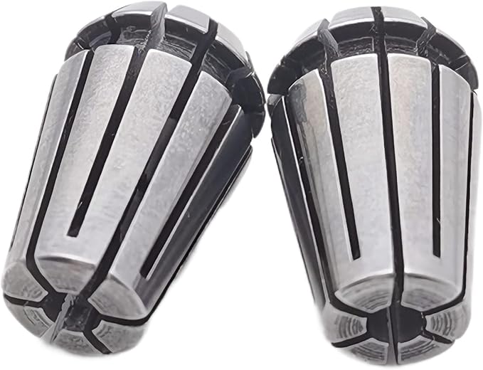 2pcs ER11 1/8 inch Spring Collet Precision Mill Chuck Collet CNC Engraving Machine & Router Milling Lathe Tool Holder (2pcs ER11 1/8)