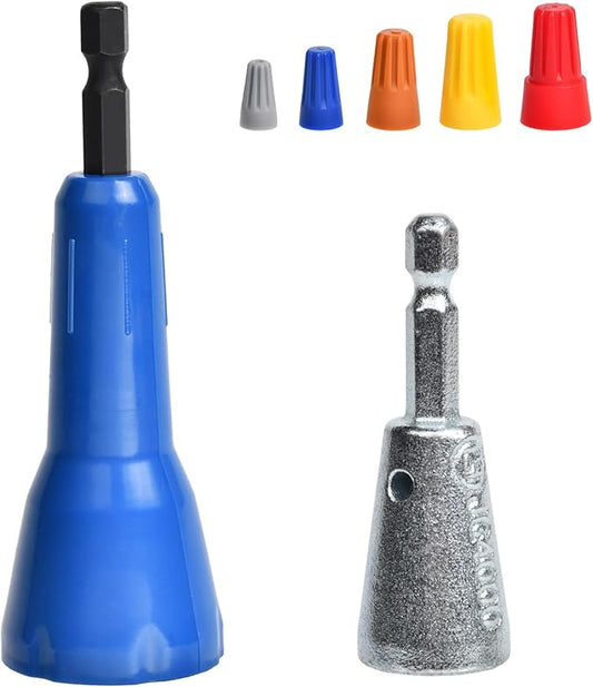 ANGELSWORD Wire Stripper & Wire Twister Tool for Drill, Wire Stripping Tool & Wire Twister, Colorful, 2 PC