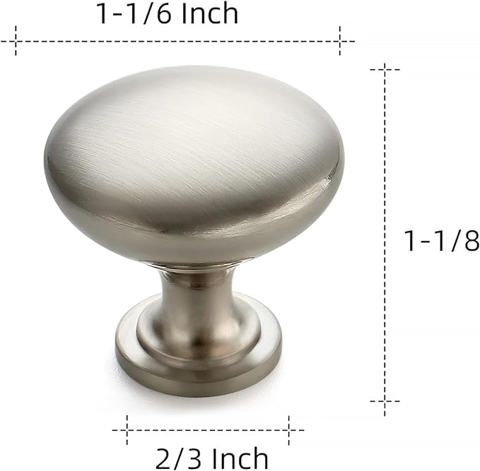 Ravinte 35 Pack Kitchen Cabinet Knobs - Satin Nickel Zinc Brushed Drawer Pulls - Door Handles for Dressers