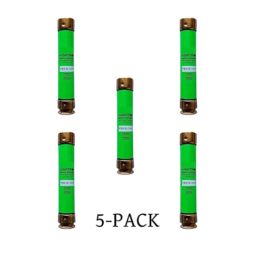 5-Pack New FRS-R-30 FRS-R-30A 600Vac Time Delay Fuse,FRS-R-30 AMP Class RK5 Cartridge Fuses ﻿