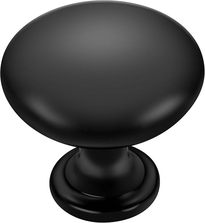 Ravinte Kitchen Cabinet Knob and Pull - Zinc Drawer Handle for Dresser Drawers 1 Pack Matte Black